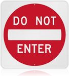 OLANZU Do Not Enter Sign 11”x11” - Aluminum - Engineer Grade Metal Do Not Enter Signs - Reflective Do Not Enter Signs - Rust & Fade Resistant Do Not Enter Sign for Outdoor