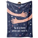 Craftique Get Well Soon Gifts for Women Men, Healing Blanket with Letter Print, Thinking of You Gifts, Birthday Gifts for Friends, Sister, Daughter, Flannel Throw Blankets 50'' x 60''