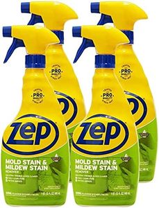 Zep Mold Stain and Mildew Stain Remover - 32 Ounce (Pack of 4) ZUMILDEW32 - Professional Strength No Scrub Formula