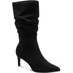 Alfani Womens Lissa Fax Suede Slouchy Booties Black 7 Medium (B,M)