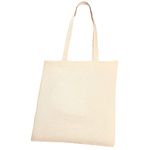 eBuyGB Pack of 10 Natural Cotton Shopping Tote Bags - Shoppers