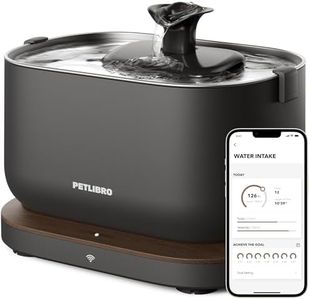 PETLIBRO App Monitoring Cat Water Fountain, 2.5L/84oz Dockstream Pet Fountains for Cats Indoor, Automatic Water Dispenser for Drinking with 2.4G Wi-Fi, Inside Smart Bowl Stainless Steel Tray