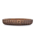 Samhita Mango Wood Decorative Bowl Home Decor Home Decorative Centerpiece Farmhouse Country, Restaurant, Café (35.56cm x 15.24cm x 5.84cm)