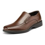 Bruno Marc New York Men's Dress Shoes Loafers Slip On Oxford Formal Leather Suit Shoes,Size 9,05-Dark/Brown,CAMBRIDGE-05