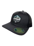 Pacific Northwest Trucker Hat w/mesh Backing and Pacific Northwest Woven Patch, Grey/Black, One size