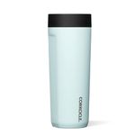 Corkcicle Commuter Cup Insulated Stainless Steel Spill Proof Travel Coffee Mug Keeps Beverages Cold for 9 Hours and Hot for 3 Hours, Gloss Powder Blue, 17 oz 1 Count (Pack of 1)