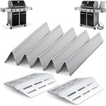 Heat Deflector & 17.5" Flavorizer Bars for Weber Genesis Grill Parts 300 Series(2011-2016), Weber Grill Replacement Parts 7621 7622 Genesis E-310 E-330 S-330 E320 CEP310 CEP/EP-330, Stainless Steel