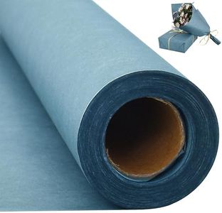 BEISHIDA Grey Blue Wrapping Papper, 15" X 32ft Kraft Wrapping Paper Roll Gift Wrapping Paper, Bulletin Board Paper, Flower Wrapping Papper for Gift Wrap Christmas Mother's Day Valentine's Day