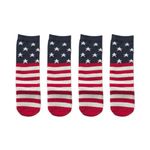 FOYTOKI 1 Set 2 Pairs Independence Day Socks Novelty Crew Sock Forth of July Party Favor Children Socks Celebration Socks Funny Crew Socks - Calf Socks Infant Cotton Non-slip Accessories