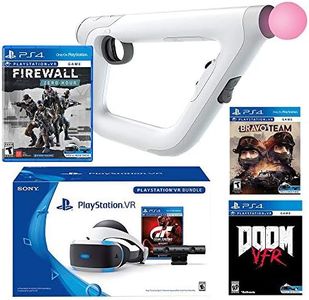 PlayStation VR FPS Classic Bundle (5 Items): PlayStation VR Gran Turismo Bundle, PSVR Doom VFR Game, PSVR Bravo Team Game, PSVR Farpoint Game and PSVR Aim Controller