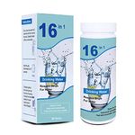16 in 1 Drinking Water Test Kits High Sensitivity Test Strips detect-pH Hardness Chlorine Lead Iron Copper-Nitrate Water Testing Kits for Drinking Water ph