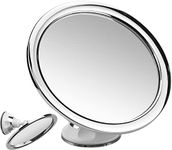 GOOHOME Shaving Mirror 360° Swivel Fogless Shower Mirror Anti-Fog Bathroom Mirror Cosmetic Mirror Make-Up Mirror with Powerful Suction Cup for Shower