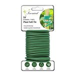 Soft Plant Wire, 16 ft Reusable Rubber Twist Ties Heavy Duty Garden Wire for Plants, Soft Twist Plant Tie to Support Plant Vines, Stems & Stalks and for Home Organization (16 feet/5 Meters)
