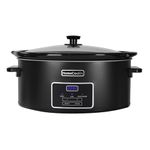 HOMECOOKIN Programmable Slow Cooker 8L Kitchen Appliances Perfect for Family Dinners Black Stainless Steel