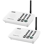 Wuloo Intercoms Wireless for Home 5280 Feet Range 10 Channel 3 Code, Wireless Intercom System for Home House Business Office, Room to Room Intercom, Home Communication System (2 Packs, White)