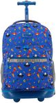 J World New York Sunrise Rolling Backpack. Roller Bag with Wheels, Martian, 18", Sunrise Kids Rolling Backpack for Girls Boys Teen. Roller Bookbag With Wheels