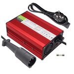 Golf Cart Battery Charger 48V 5/6/8/10/15/18A Club Car Golf Cart Battery Charger with 3 Pin Round Plug/Red,48v 5a