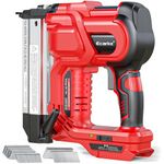 Ecarke 2" Electric Nail Gun Compatible with Milwaukee 18V Battery(No Battery),2 in 1 Cordless Brad Nailer Stapler with 1000 Nails,18 Gauge Nail Gun Battery Powered,2 Firing Modes for Trim Wood DIY