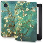 Caweet Case for Kobo Clara Colour/Kobo Clara BW 6 Inch 2024 Release, Ultra Lightweight PU Leather Shell Cover with Auto Wake/Sleep, Almond Blossom