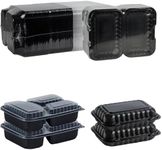 FRESHPAK Take Out Containers with Lids 38oz 40-pack and Clamshell Take Out Containers 27oz 50-pack