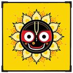 FURNATO Home Decor | Long Lasting UV Coated Hard Unbreakable MDF Board Laminated of Jai Jagannath Picture Painting | Home Decor Painting Photo | MDF Long Lasting Binding (12 INCH X 12 INCH, MDF166)