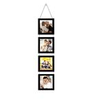 Art Street Photo Frame For Wall Set Wall Hanging Picture, Photo Frame For Home and Office Decoration (Set of 4, 5x5 Inch - Black)