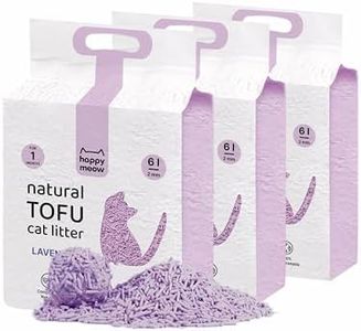 HAPPY MEOW Arena Aglomerante para Gatos Tofu 7.5 KG/18l Arena Tofu 100% Natural e Biodegradable Fórmula Libre de Polvo (Lavanda)