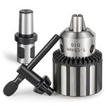 Eumtenr HD Chuck HEAVY DUTY 1/2" (13mm) Magnetic Drill Chuck with 3/4" Weldon Shank Adapter Key Type Chuck Converter Tool for Drill Press (B16)