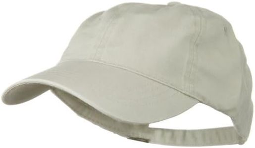 Otto Caps Washed Solid Pigment Dyed Cotton Twill Brass Buckle Cap - Stone Grey