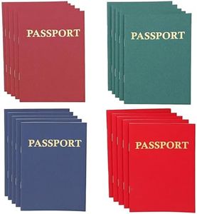 Juvale 24 Pack Blank Passport Notebook for Kids, 4.1 x 5.6 Inches, Ideal as Kid's Passport for Travel, Pretend Passport for Kid, Travel Journal & Classroom Activities, 4 Colors