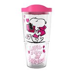 Tervis Peanuts Snoopy Valentine's Day You are So Loved Made in USA Double Walled Insulated Tumbler, Plastic, Classic