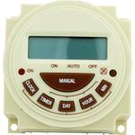 Intermatic PB374E Timer, 240V SPST 7-Day Digital Panel Mount Pool & Spa Timer