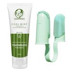 Foodie Puppies Dental Care Kit for Dogs and Cats - (Couple Toothbrush and Coolmint Toothpaste, 100gm) with Clove and Cinnamon Oil