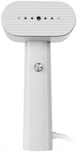 G6 Steamer for Clothes Portable 2-in-1 Travel Steamer Iron for Clothes, Just 0.7lbs Lightly, 10 Minutes of Continuous Steam, 900W Light Steamer for travel and home (White)