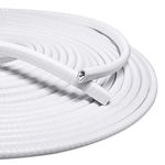 Automaze U Shape Edge Trim Rubber Strip Seal Protector Car Door Edge Guard for Most Cars (16 ft/5 m, White)