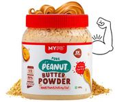 MYPB Peanut Butter Powder makes 900gram Spread | 100% Peanuts Unsweetened Unsalted, add Honey Jaggery or sweetener of your choice|54g Proteins|No Fatty Oils|400gram PBP|Shake Bake|Kids,Gym,Breakfast