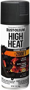 Rust-Oleum 248903 12-Ounce 2000 Degree, Flat Black Automotive High Heat Spray Paint, 12 Ounce (Pack of 1)