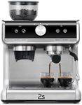 Espresso Machine with Grinder, 20 Bar Automatic Espresso Coffee Maker with Milk Frother for Home Barista, Professional Coffee Machine for Cappuccinos or Lattes, Gift for Dad Mom Coffee Lover