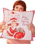 Strawberry Shortcake Throw Pillow Covers Cute Print Cozy Halloween Accessories