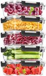 Skroam 5-Packs 36OZ Glass Food Stor