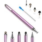 Stylus for iPad - Penyeah [4-in-1] High Sensitivity and Precision Touch Screen Stylus Disc Tip,Black Rubber Tip & Mesh Fiber Tip Universal for All Capacitive Touch Screen Device - Pinky Gold