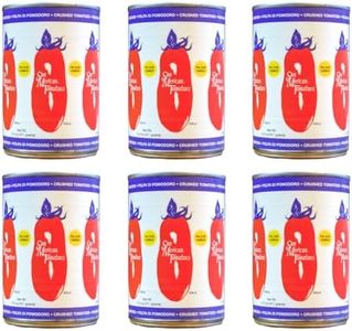 SMT SAN MERICAN TOMATO - No Salt Added Crushed Canned Tomatoes - 14.5 Ounce (Pack of 6) - USA Grown