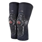 G-Form Youth Pro-X2 Mountain Bike Knee Pads - Knee Compression Sleeve for Boys & Girls - Black Logo, Youth Large/X-Large
