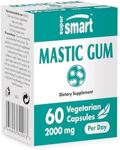 Supersmart - Mastic Gum 2000 mg Per Serving - Standardized to 35% Masticonic Acids - Natural Treatment Against H. Pylory - Acid Reflux | Non-GMO - 60 Vegetarian Capsules