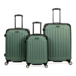 Kenneth Cole Reaction Renegade 3-Piece Lightweight Hardside Expandable 8-Wheel Spinner Travel Luggage Set, Cilantro, (20"/24"/28")