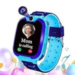 Vannico Kids Smart Watch Phone SOS for Kids Music Touch Screen 16 Games MP3 Alculator Alarm with SD Card, Smartwatch for Boys & Girls 3-12Y Gifts