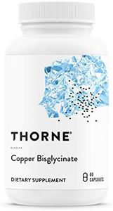 Thorne Research - Copper Bisglycinate - Well-Absorbed Trace Mineral Vitamin Supplement - 60 Capsules