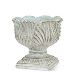 Abbott Collection Home Acanthus Cup Pedestal Planter