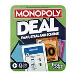 Monopoly Deal Card Game in Collectible Storage Tin | Ages 8+ | 2-5 Players | 15 Mins. | Fun Family Games for Children, Teens and Adults | Travel Games - English Version