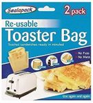 2 Packs Reusable Toaster Toastie Sandwich Toast Bags Pockets Toasty ToastaBags